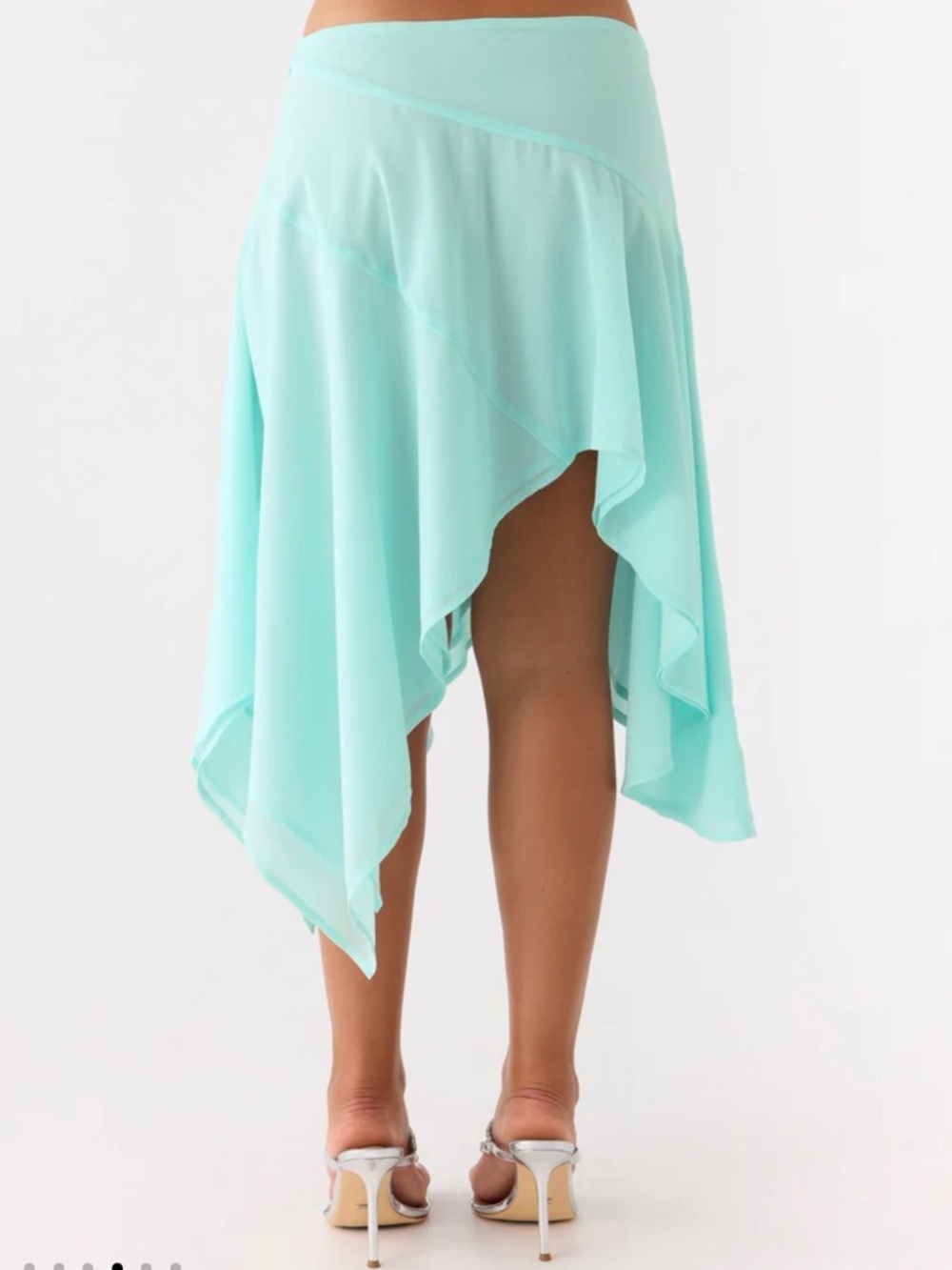 Peppermayo Asymmetrical Chiffon Skirt - Picture 2 of 7